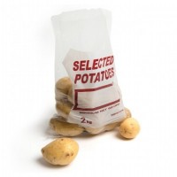 Clear Polythene Bags Printed Potato